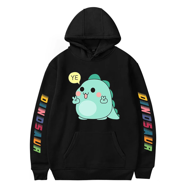 Cartoon Dinosaur Cute Kawaii Hoodies Sweatshirts Boys Girls Black White Tops Men Women Hooded Pullover Long Sleeve Hoodie Hoody
Cartoon Dinosaur Cute Kawaii Hoodies Sweatshirts Boys Girls Black White Tops Men Women Hooded Pullover Long Sleeve Hoodie Hoody