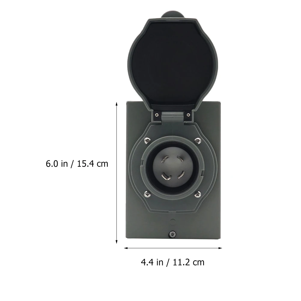 Weatherproof 30A Generator Power Inlet Box for 3 Prong Generator Cord Outdoor Use Iron Weather-Proof RV Power Supply
Weatherproof 30A Generator Power Inlet Box for 3 Prong Generator Cord Outdoor Use Iron Weather-Proof RV Power Supply