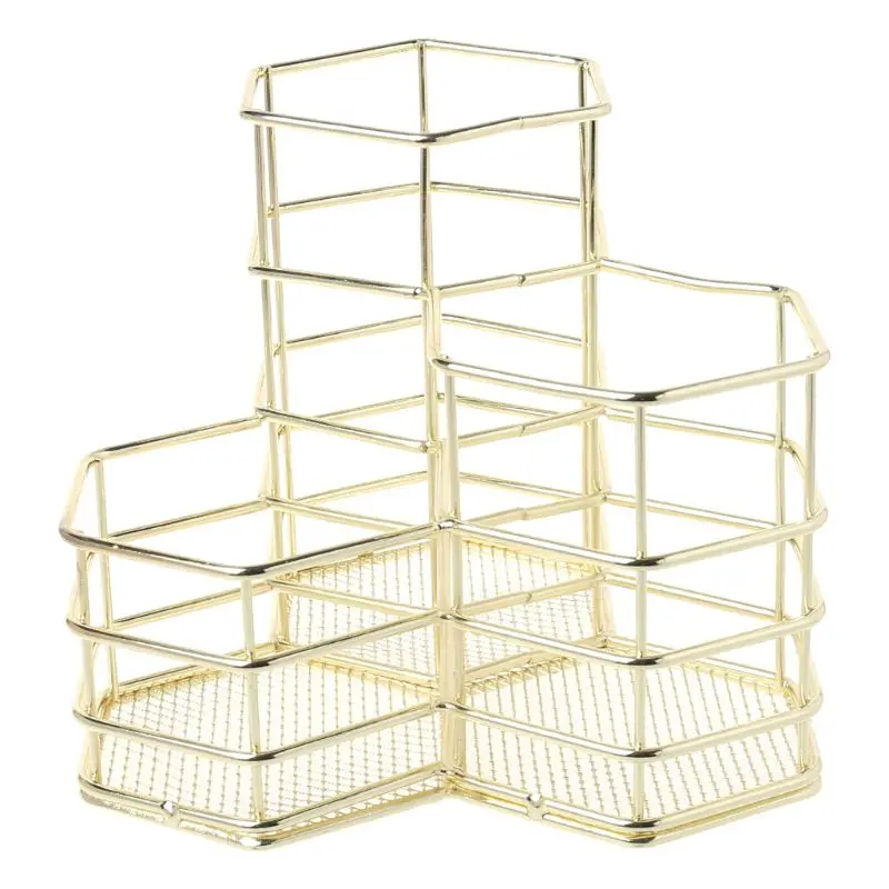 Nordic Style Makeup Storage Box Hexagon Case Brush Pen Pencil Holder Desk Organizer Iron Storage Container
Nordic Style Makeup Storage Box Hexagon Case Brush Pen Pencil Holder Desk Organizer Iron Storage Container