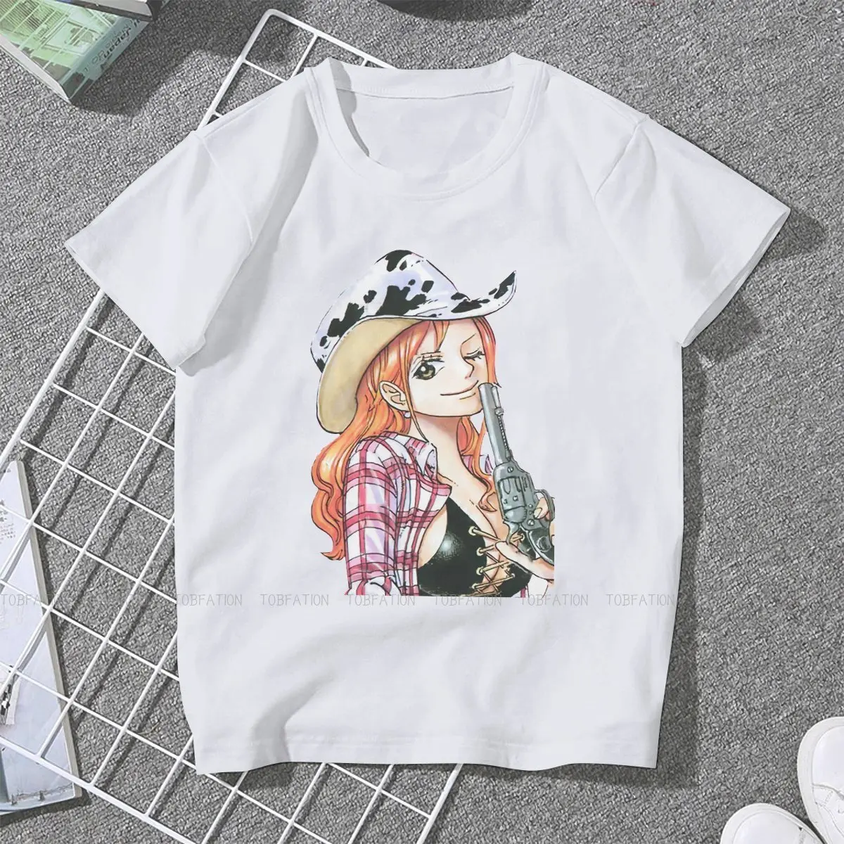 Sexy Nami Women Clothing One Piece Anime Graphic Female Tshirts Vintage Alternative Loose Tops Tee Kawaii Girls Streetwear
Sexy Nami Women Clothing One Piece Anime Graphic Female Tshirts Vintage Alternative Loose Tops Tee Kawaii Girls Streetwear
