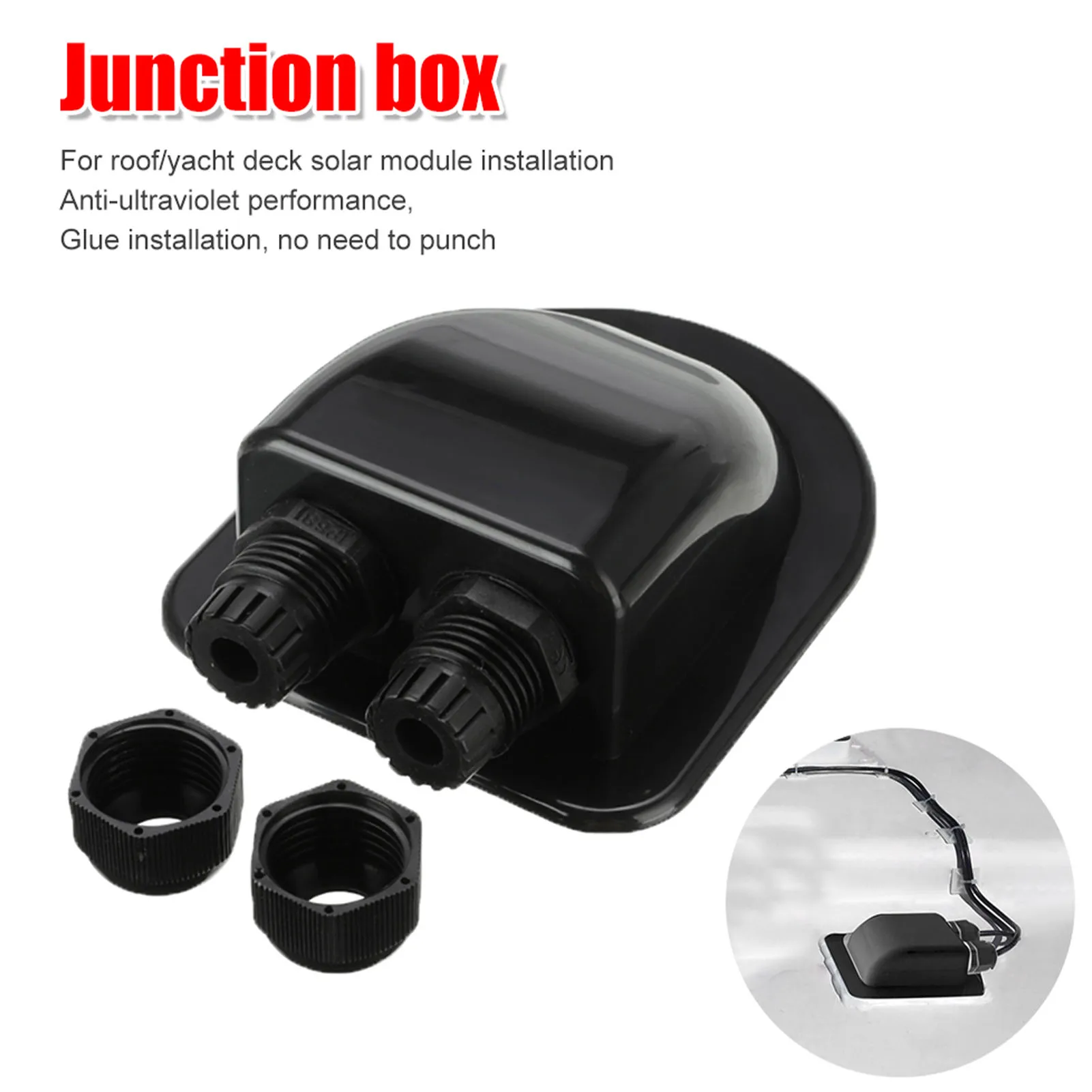 Roof Wire Entry Gland Box Solar Panel Cable Motorhome Caravan Boat 2 Holes RV Junction Box Trailer Camper Accessories
Roof Wire Entry Gland Box Solar Panel Cable Motorhome Caravan Boat 2 Holes RV Junction Box Trailer Camper Accessories