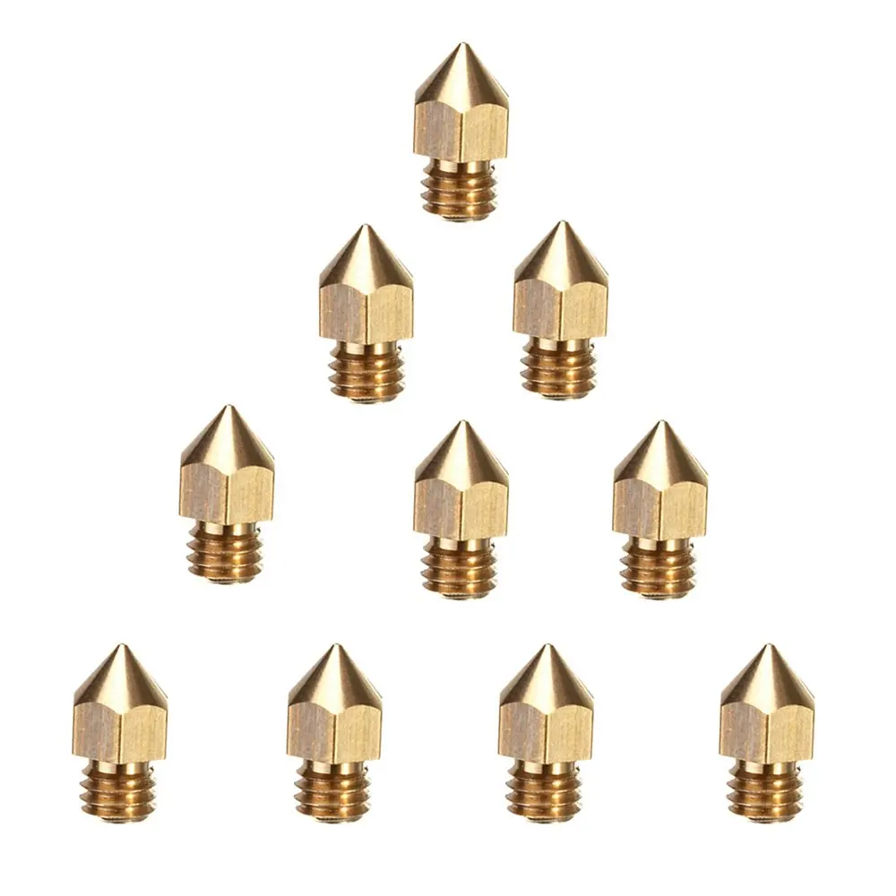 10pcs 3D Printer Extruder Nozzle 0.2mm 0.3mm 0.4mm 0.5mm 0.6mm 0.8mm 1.0mm MK8 for Makerbot Anet A8 CR 10 10S S4 S5 Ender 3 Pro 
10pcs 3D Printer Extruder Nozzle 0.2mm 0.3mm 0.4mm 0.5mm 0.6mm 0.8mm 1.0mm MK8 for Makerbot Anet A8 CR 10 10S S4 S5 Ender 3 Pro