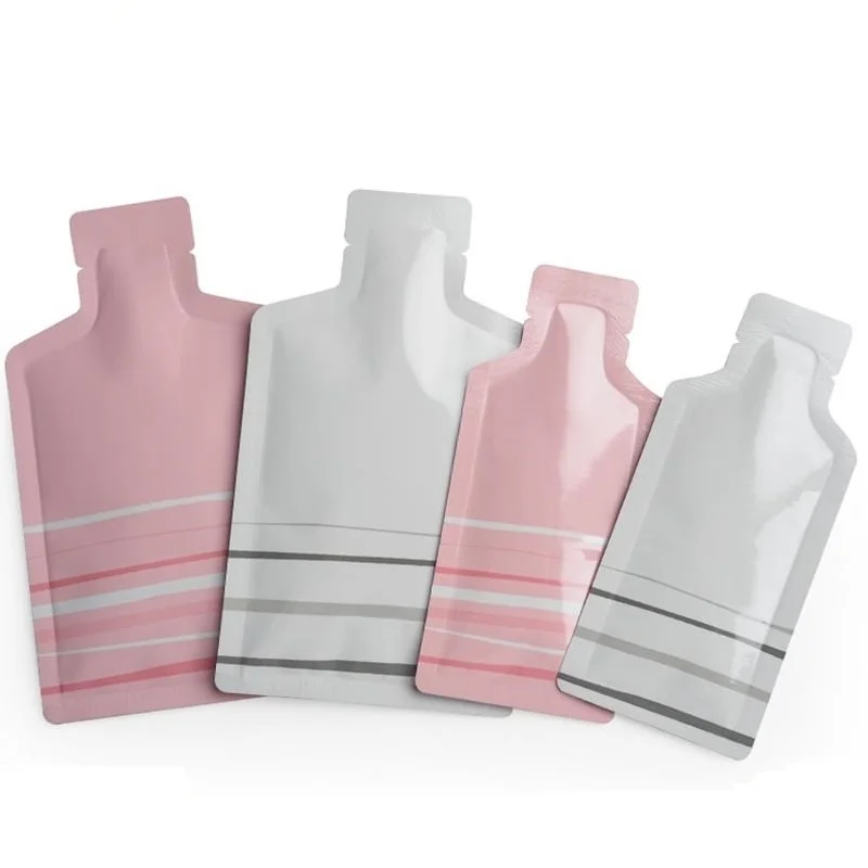 100 шт. маленькие розовые/белые/Золотые пакеты в форме бутылки из алюминиевой