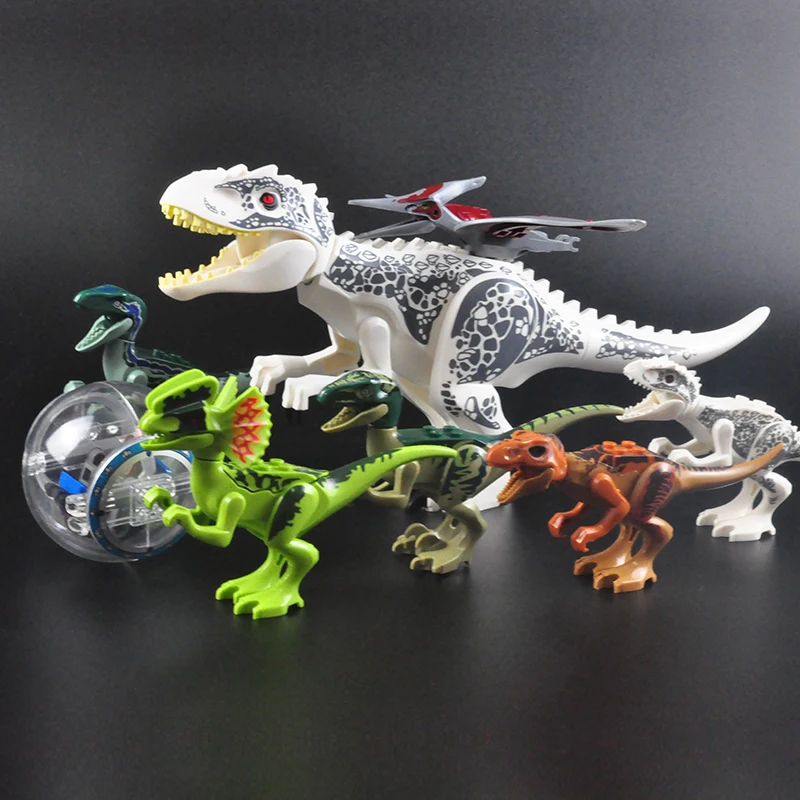 Jurassic Dinosaur Park Dinos World Building Blocks Animals Tyrannosaurus Rex Indominus I-Rex Blue Figures Triceratops Toys
Jurassic Dinosaur Park Dinos World Building Blocks Animals Tyrannosaurus Rex Indominus I-Rex Blue Figures Triceratops Toys