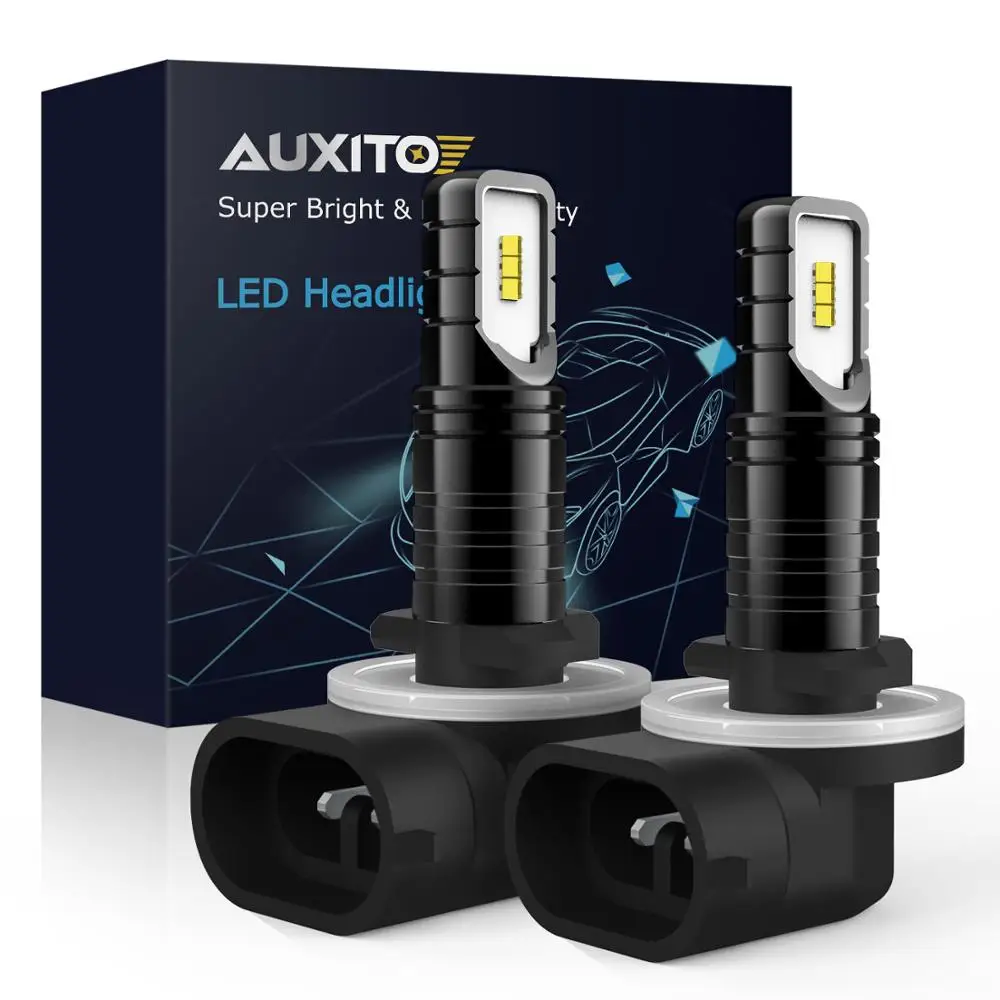 

AUXITO 2pcs 1200LM H16 H27 Led Bulb 880 881 H11 Led 9005 H10 12V 24V 6000K White Car Fog Light Driving DRL Daytime Running Lamp