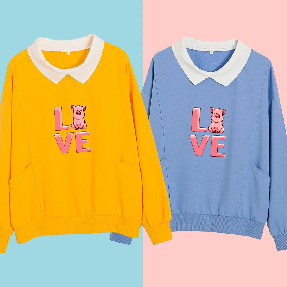 Letter Pig Print Oversized Harajuku Hoodie Women Cotton Kawaii Clothes Autumn Winter Long Sleeves Basic Hoodies Chic Pink Tops
Letter Pig Print Oversized Harajuku Hoodie Women Cotton Kawaii Clothes Autumn Winter Long Sleeves Basic Hoodies Chic Pink Tops