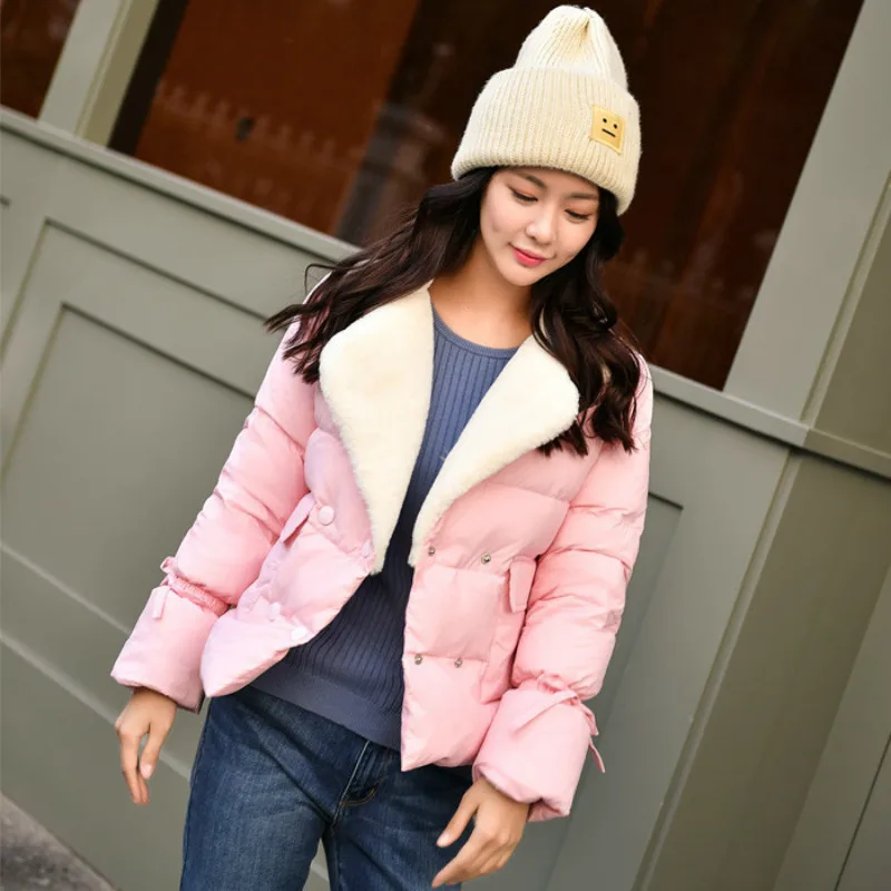 Winter Jacket Women Clothes 90% White Down Thick Coat Female Casual Warm Fur Coller Casacas Para Mujer LW680 | Женская одежда