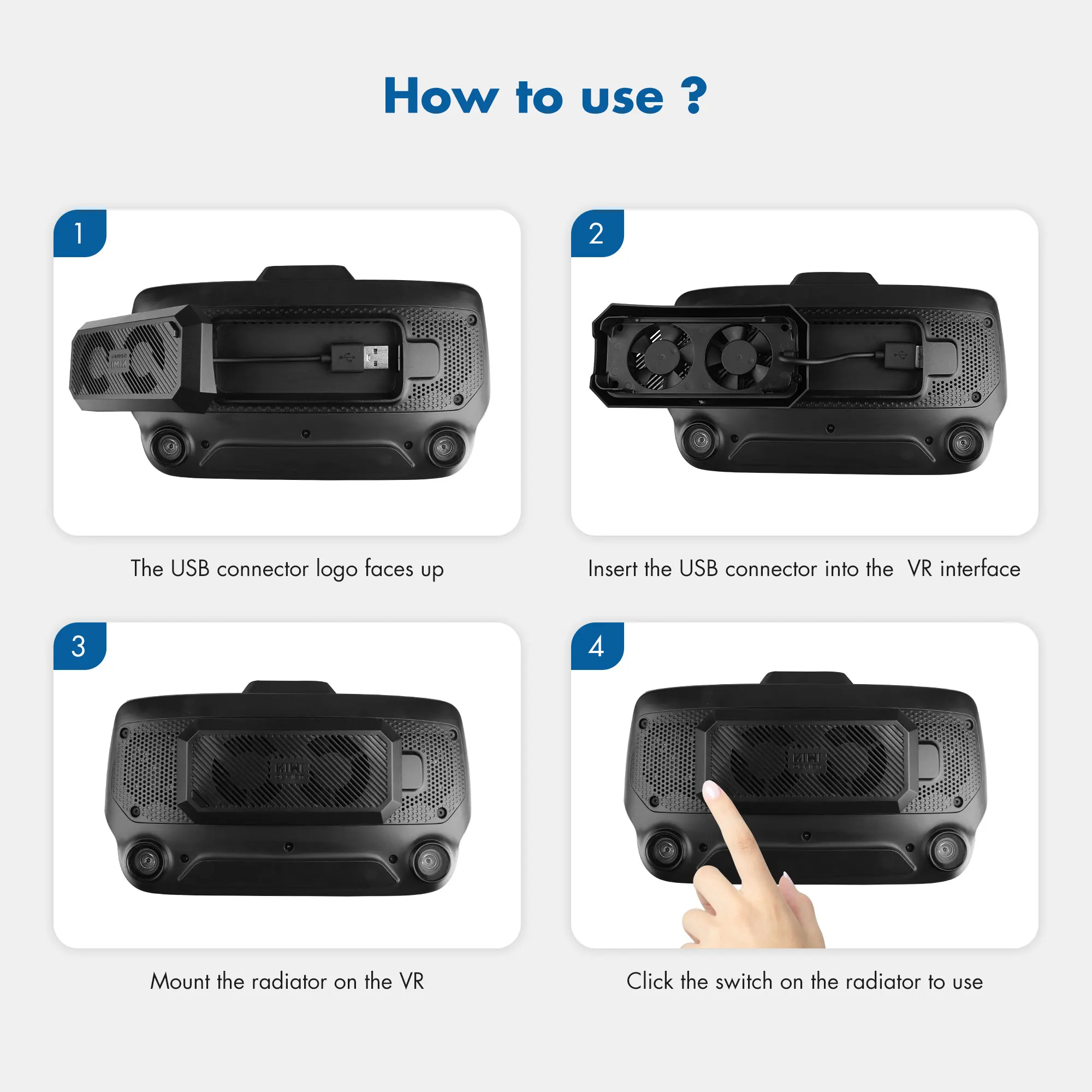 KIWI design USB Radiator Fans Accessories For Valve Index Cooling Heat VR Headset VR Game With 2 Gears Adjustable Wind
KIWI design USB Radiator Fans Accessories For Valve Index Cooling Heat VR Headset VR Game With 2 Gears Adjustable Wind