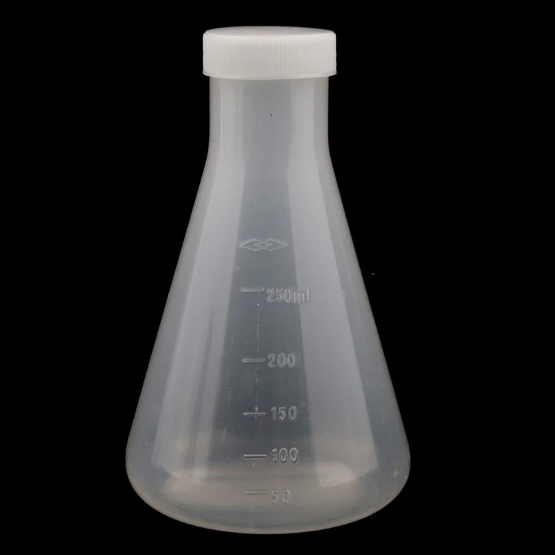 Laboratory Graduated Plastic Conical Erlenmeyer Flask, Measurable, Smooth Thick Wall, Two Bottles of 250Ml
Laboratory Graduated Plastic Conical Erlenmeyer Flask, Measurable, Smooth Thick Wall, Two Bottles of 250Ml