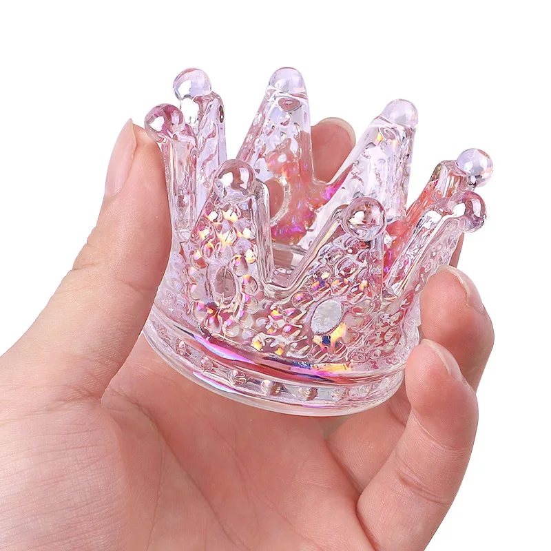 Acrylic Nail Cup Acrylic Powder Liquid Crystal Glass Crystal Crown Dappen Dish Lid Bowl Cup Holder Equipment Nail Tool for Nail