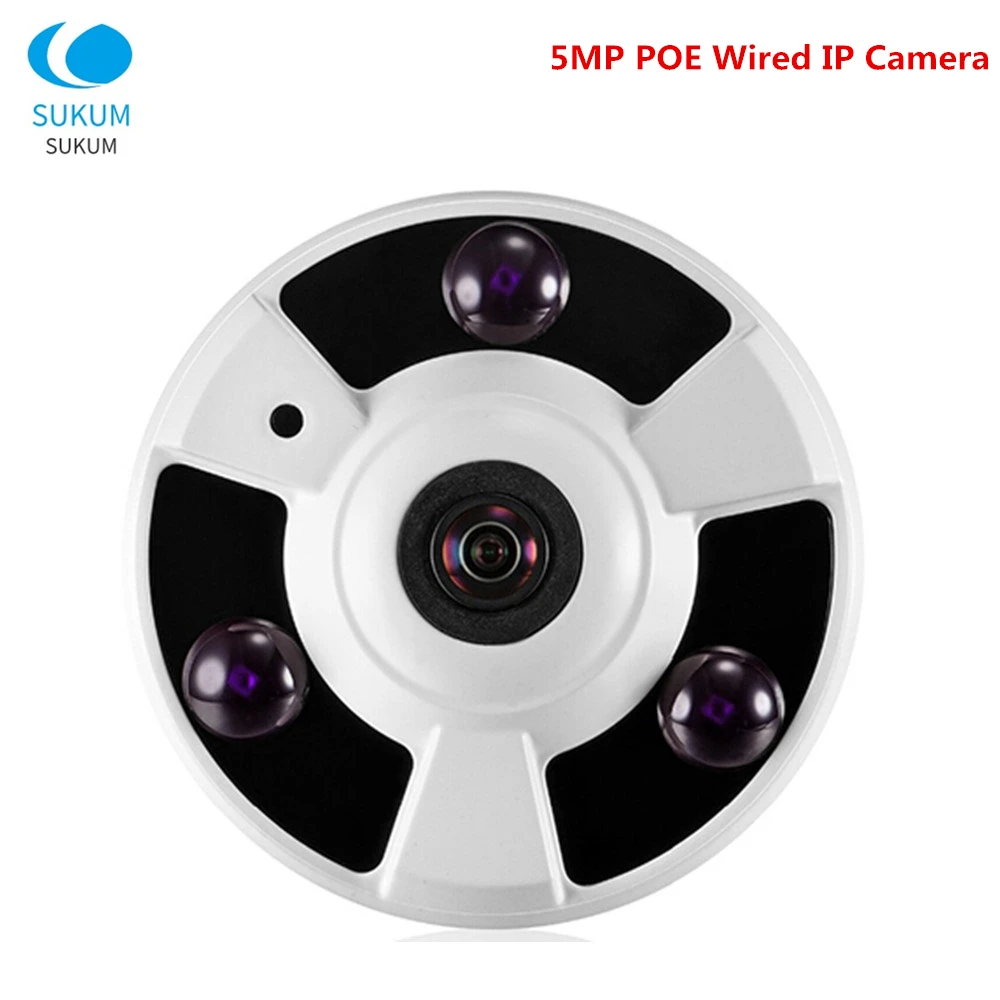 5.0MP POE Wired IP Camera H.265 180 Degree 1.7mm Lens Metal Dome Security Video Surveillance Camera Night Vision
5.0MP POE Wired IP Camera H.265 180 Degree 1.7mm Lens Metal Dome Security Video Surveillance Camera Night Vision