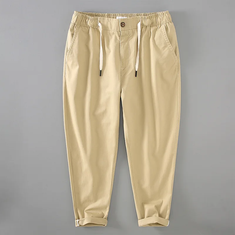 Men Clothing 2021 Khaki Mid-waist Pocket Decorative Trousers Casual Solid Color Loose Summer Cotton Pants
Men Clothing 2021 Khaki Mid-waist Pocket Decorative Trousers Casual Solid Color Loose Summer Cotton Pants