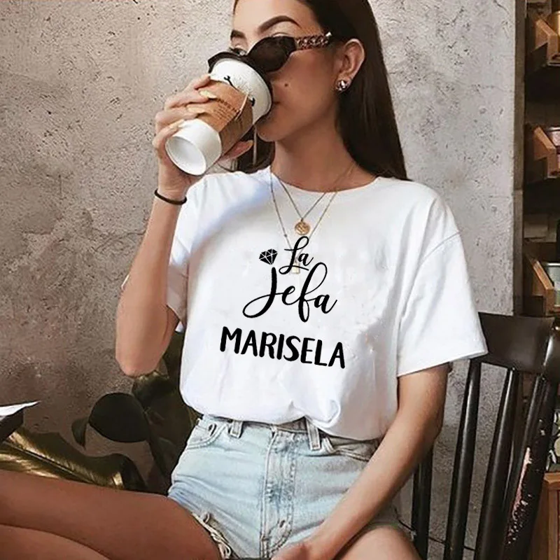 100% Pure Cotton Women T Shirt MARISELA Printed Tshirt Ladies Short Sleeve Tee Shirt Women Female Tops Clothes Camisetas Mujer 
100% Pure Cotton Women T Shirt MARISELA Printed Tshirt Ladies Short Sleeve Tee Shirt Women Female Tops Clothes Camisetas Mujer