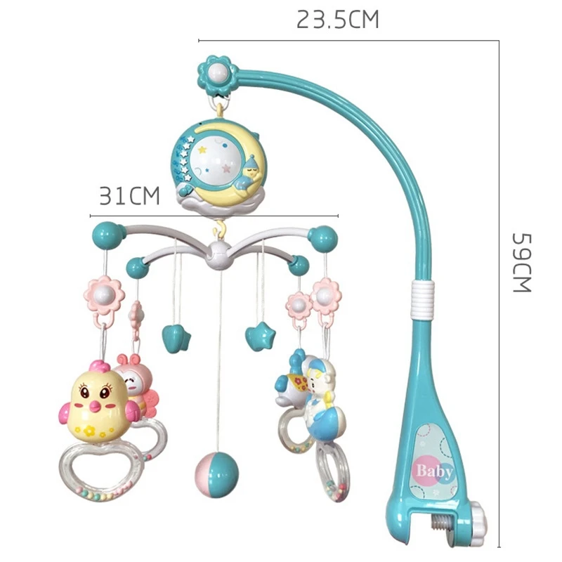 Musical Baby Hanging Rattles Crib Mobiles Toy Holder Rotating Bed Bell Carousel Music Box Story Projection Toy
Musical Baby Hanging Rattles Crib Mobiles Toy Holder Rotating Bed Bell Carousel Music Box Story Projection Toy