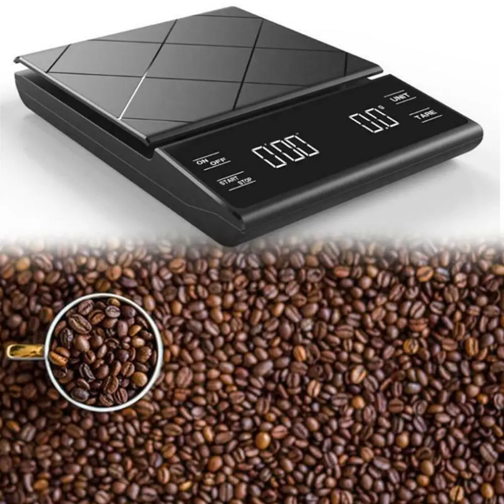 Portable Electronic Digital Coffee Scale With Timer Measuring Precision Balance Display Weight LED Tools High Household K4O0
Portable Electronic Digital Coffee Scale With Timer Measuring Precision Balance Display Weight LED Tools High Household K4O0