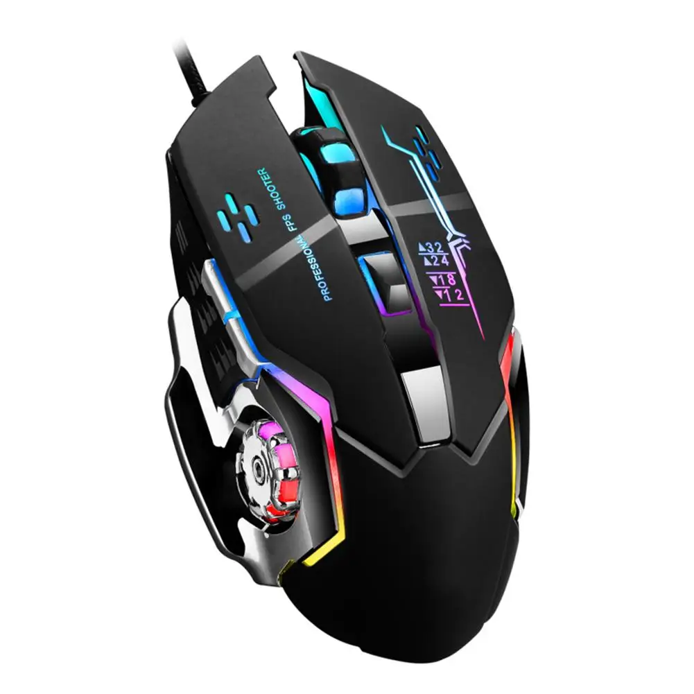 X3 Универсальный проводной металлический RGB светильник игровая мышь для настольных компьютеров/ноутбуков
X3 Универсальный проводной металлический RGB светильник игровая мышь для настольных компьютеров/ноутбуков