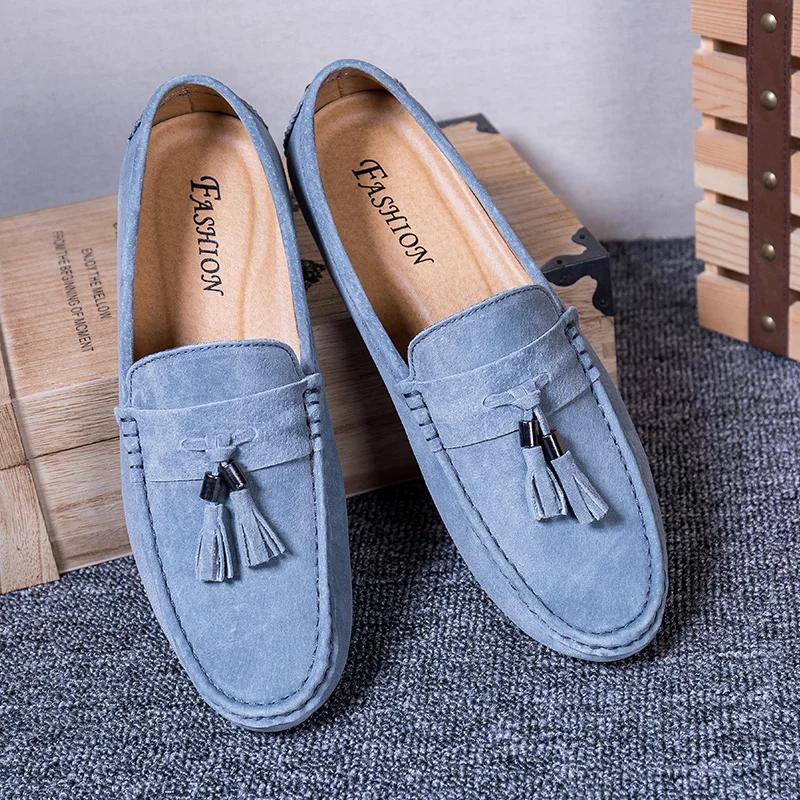 Pigskin Casual Shoes for Men Blue Fashion Designer Men Leather Shoes Luxury Light New Cool Youth Loafers Men Driving Shoes
Pigskin Casual Shoes for Men Blue Fashion Designer Men Leather Shoes Luxury Light New Cool Youth Loafers Men Driving Shoes