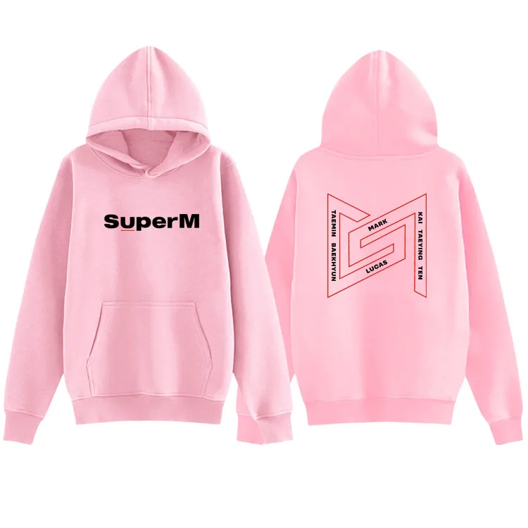 Kpop superM logo/member name printing pullover loose hoodies unisex k-pop fleece/thin sweatshirt 3 styles
Kpop superM logo/member name printing pullover loose hoodies unisex k-pop fleece/thin sweatshirt 3 styles