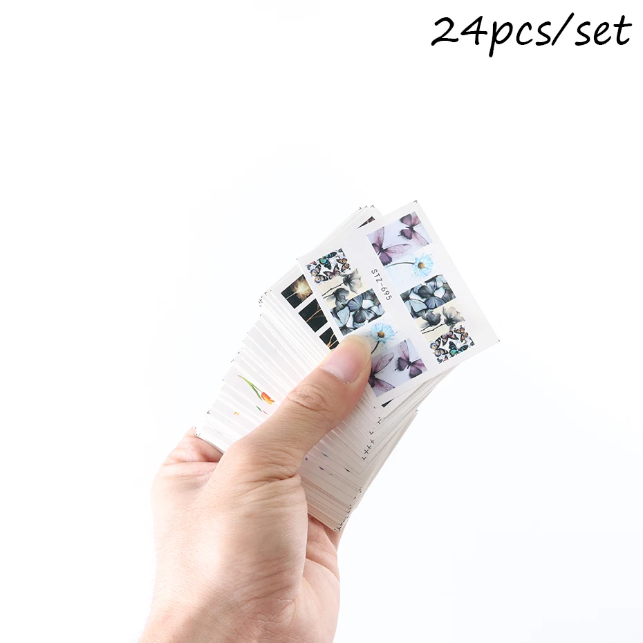 24PcsFlower Leaves Nail Stickers Plants Petals FloralWater Decals Sliders Nail Art Foils Designs Manicure Wraps LASTZ707-730
24PcsFlower Leaves Nail Stickers Plants Petals FloralWater Decals Sliders Nail Art Foils Designs Manicure Wraps LASTZ707-730