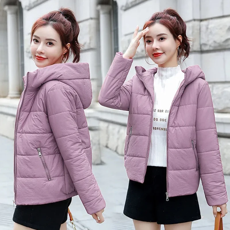 Puffer Jacket Winter Fashion Women's Parkas Solid Colors Cotton Down Coat Casual Hooded Short Quilted Coats Thick Warm Outwear
Puffer Jacket Winter Fashion Women's Parkas Solid Colors Cotton Down Coat Casual Hooded Short Quilted Coats Thick Warm Outwear