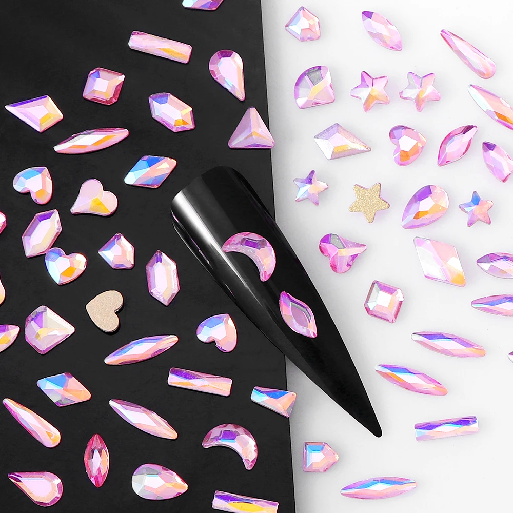 100pcs Mix Shape Crystal AB Nail Art Rhinestones Parts Arrow Colorful Flatback Glass Stones For DIY 3D Nail Art Decorations
100pcs Mix Shape Crystal AB Nail Art Rhinestones Parts Arrow Colorful Flatback Glass Stones For DIY 3D Nail Art Decorations