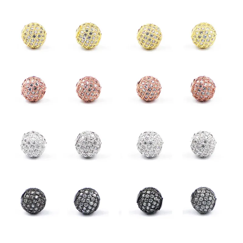 4pcs/lot 6/8/10mm Micro Pave White Zircon European Spacer Loose Beads Round Ball Shape Charms For Bracelet Making Jewelry DIY
4pcs/lot 6/8/10mm Micro Pave White Zircon European Spacer Loose Beads Round Ball Shape Charms For Bracelet Making Jewelry DIY