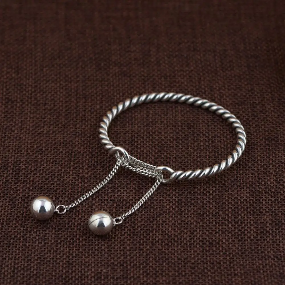 100% Pure 925 Sterling Silver Bracelets Exquisite Tassel Bangles Adjustable Jewelry for Women Female Valentine's Day present new
100% Pure 925 Sterling Silver Bracelets Exquisite Tassel Bangles Adjustable Jewelry for Women Female Valentine's Day present new