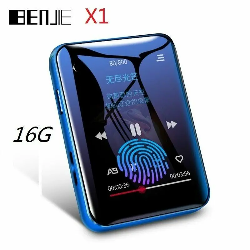 Новая версия мини металлический Bluetooth 5 0 MP4 плеер Встроенные колонки полный экран