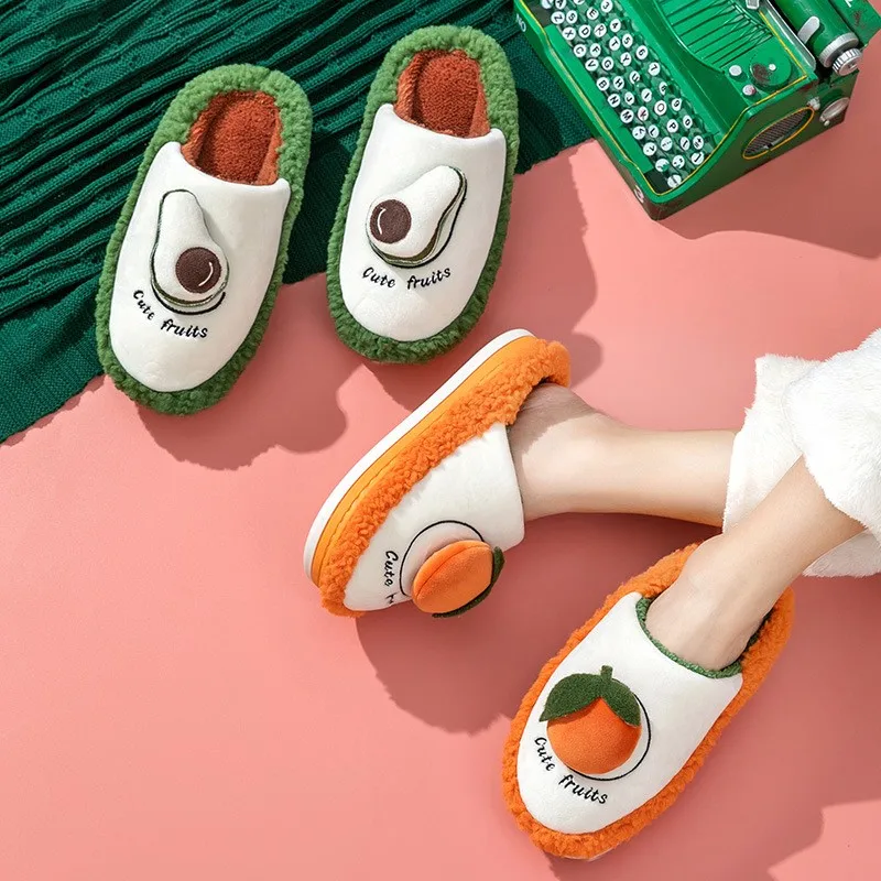 Women Men Winter Warm Slippers Cute Fruits avocado Furry Thick Soled Cotton Shoes Home Indoor Couple boy Girl Non-slip Fur Slide
Women Men Winter Warm Slippers Cute Fruits avocado Furry Thick Soled Cotton Shoes Home Indoor Couple boy Girl Non-slip Fur Slide