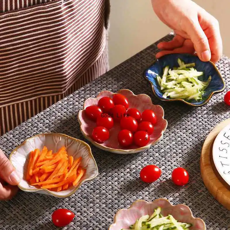 11CM Lotus Ceramic Plate Porcelain Kiln Glazed Flower Shape Sauce Dish Japan Style Pickle Dip Serving Dishes
11CM Lotus Ceramic Plate Porcelain Kiln Glazed Flower Shape Sauce Dish Japan Style Pickle Dip Serving Dishes