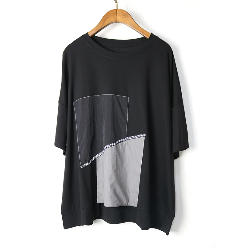 210429 Korean Summer Style Clothes Women Black White Patchwork T-shirts Ladies Loose Casual Tee Girls Cotton Tops Plus Size 
210429 Korean Summer Style Clothes Women Black White Patchwork T-shirts Ladies Loose Casual Tee Girls Cotton Tops Plus Size