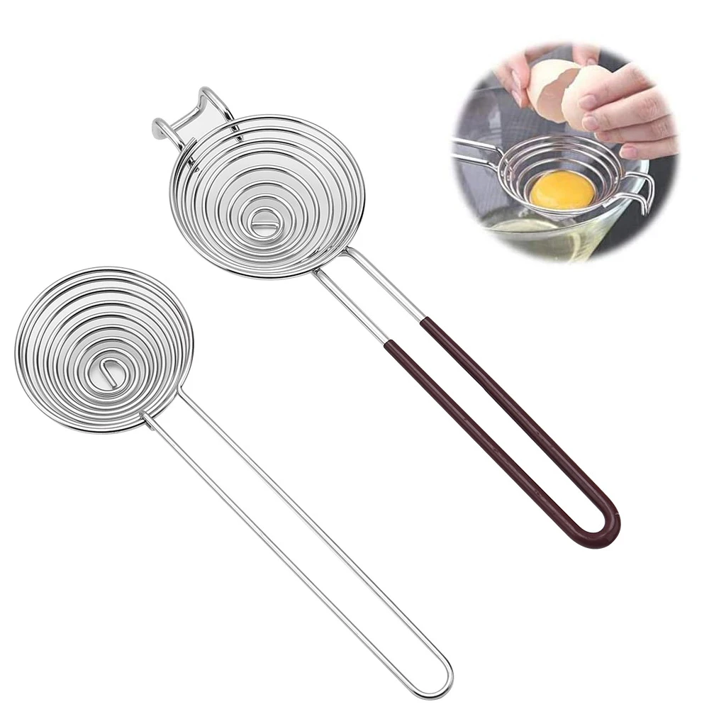 

Yolk Extractor Egg Whites Separator Filter Yolks Strainer Divider Stainless Steel Kitchen Utility Gadget Cooking Baking Tools