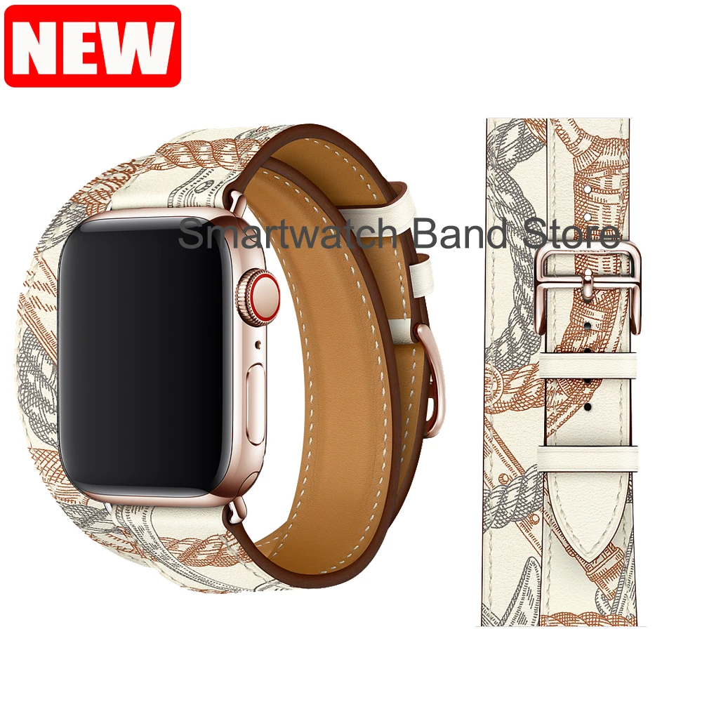Ремешок с пряжкой для Apple Watch 6 5 4 3 2 1 Band 38 мм 42 44 Swift кожаный браслет iWatch | Наручные