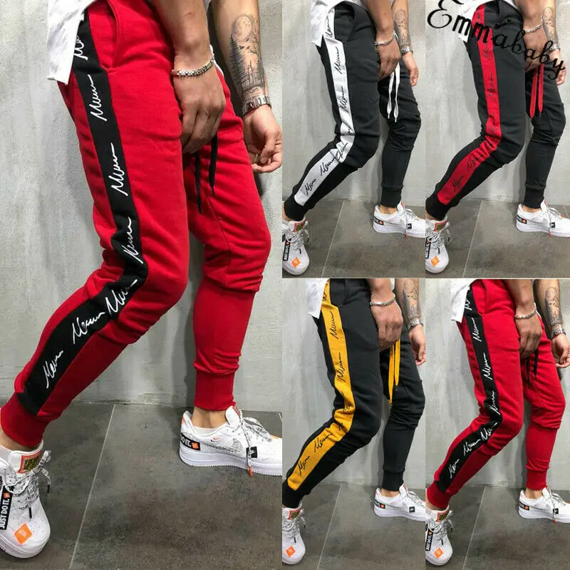 Fashion Men's Pants Gym Slim Fit Trousers Tracksuit Bottoms Skinny Joggers Sweat Track Pants Streetwear
Fashion Men's Pants Gym Slim Fit Trousers Tracksuit Bottoms Skinny Joggers Sweat Track Pants Streetwear