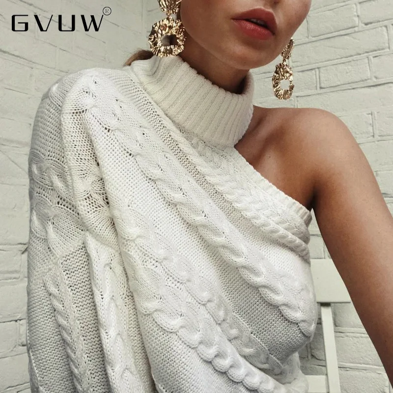 Женская водолазка с открытыми плечами GVUW, осенне-зимний свитер с одним рукавом и воротником-стойкой, модель ZH5582, 2021
Женская водолазка с открытыми плечами GVUW, осенне-зимний свитер с одним рукавом и воротником-стойкой, модель ZH5582, 2021