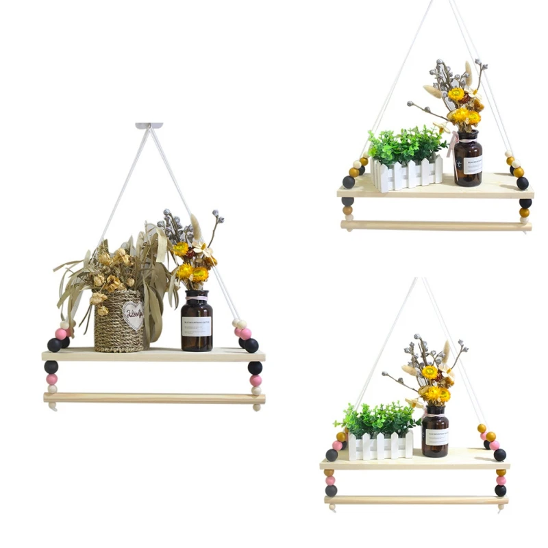 Nordic Style Wooden Hanging Shelf With Colorful Wooden Beads Wall Decoration Wooden Hanging Shelf New
Nordic Style Wooden Hanging Shelf With Colorful Wooden Beads Wall Decoration Wooden Hanging Shelf New