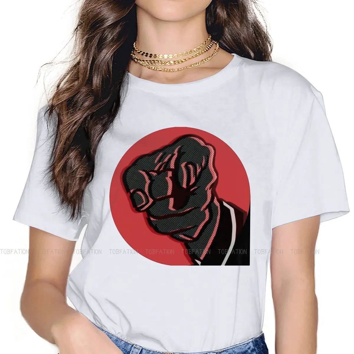 Женская футболка с принтом поп-арт-комиксов, размеры до 4XL
Женская футболка с принтом поп-арт-комиксов, размеры до 4XL