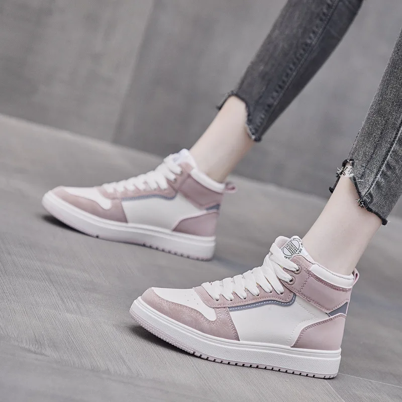 Womens Sneakers Platform High Top Ladies Wear-resisting Comfortable Leather Casual Shoes Women Vulcanized Shoes Zapatos De Mujer
Womens Sneakers Platform High Top Ladies Wear-resisting Comfortable Leather Casual Shoes Women Vulcanized Shoes Zapatos De Mujer
