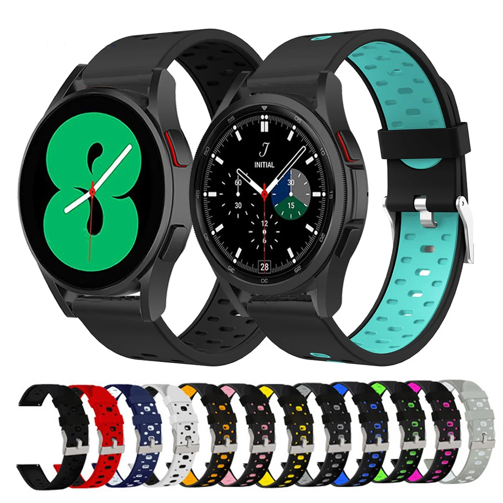 Silicone Watchband for Samsung Galaxy Watch 4 40mm 44mm/Watch 4 Classic 42mm 46mm Strap Smartwatch Bracelet Sport 20mm Wristband
Silicone Watchband for Samsung Galaxy Watch 4 40mm 44mm/Watch 4 Classic 42mm 46mm Strap Smartwatch Bracelet Sport 20mm Wristband