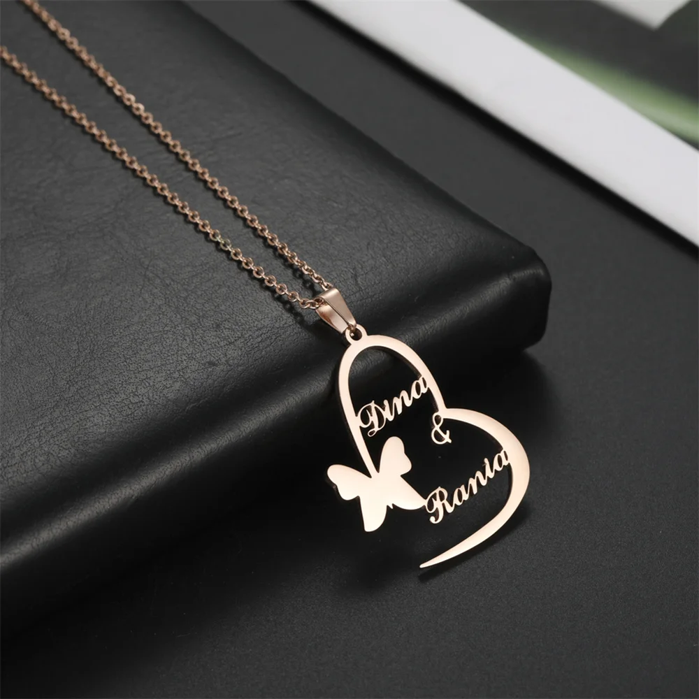 Tangula Personalized letter pendant necklace gift lover name custom necklace heart-shaped butterfly stainless steel custom
Tangula Personalized letter pendant necklace gift lover name custom necklace heart-shaped butterfly stainless steel custom