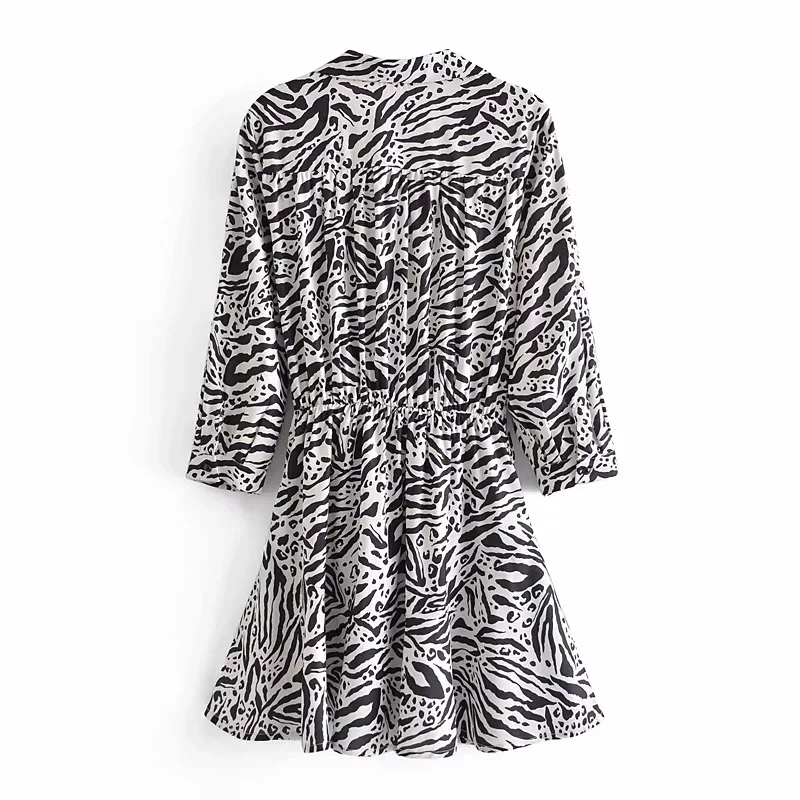 Spring Women's Dresses Za Elastic Waist Mini Dress Femme Robes Long Sleeves High Waist Vestidos Vintage Printed Elegant Chic TRF
Spring Women's Dresses Za Elastic Waist Mini Dress Femme Robes Long Sleeves High Waist Vestidos Vintage Printed Elegant Chic TRF