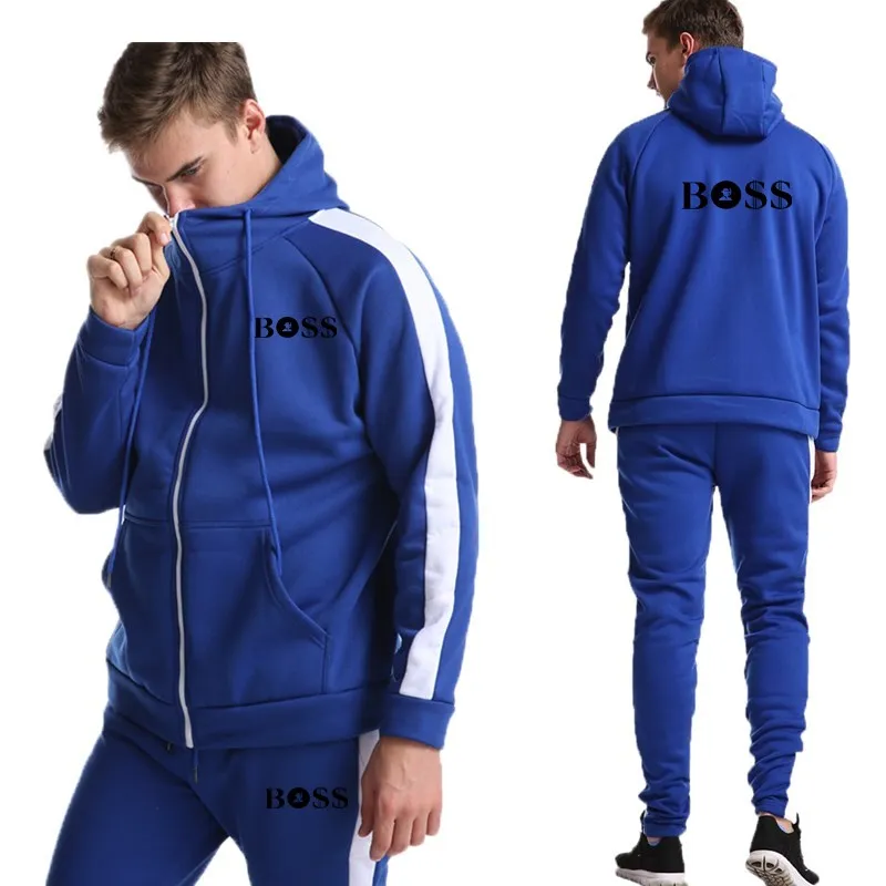 2021 Men's Hooded Boss Suit Color-Blocking Zipper Cardigan Men's Plus Velvet Jacket + Outdoor Sports Pants Men's Boss Suit
2021 Men's Hooded Boss Suit Color-Blocking Zipper Cardigan Men's Plus Velvet Jacket + Outdoor Sports Pants Men's Boss Suit