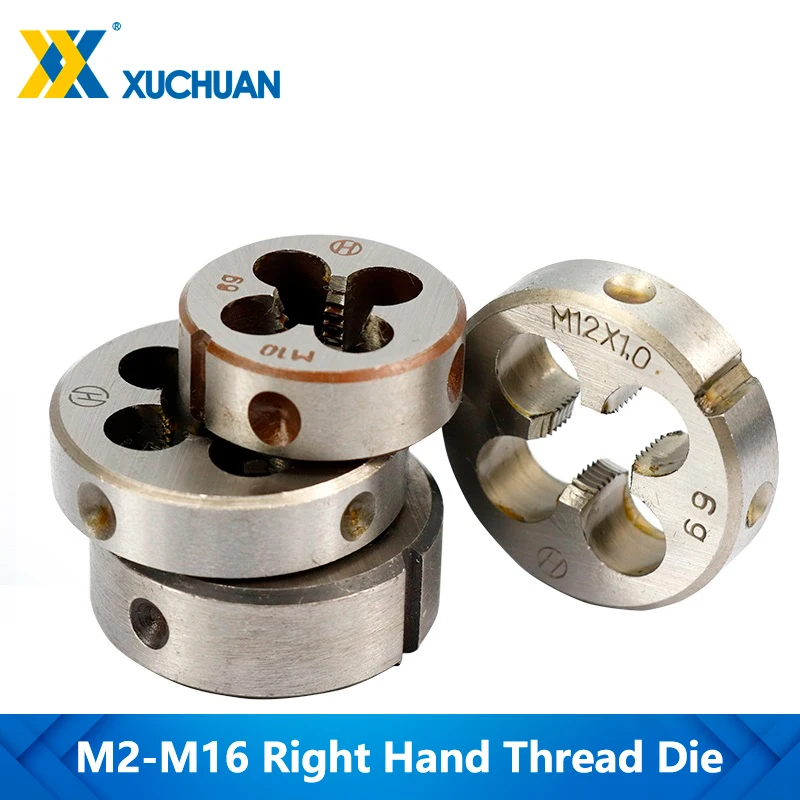 1pc M2/M6/M7/M8/M10/M12/M13/M14/M16 Right Hand Screw Thread Die Metric Machine Die Hand Tapping Tools
1pc M2/M6/M7/M8/M10/M12/M13/M14/M16 Right Hand Screw Thread Die Metric Machine Die Hand Tapping Tools
