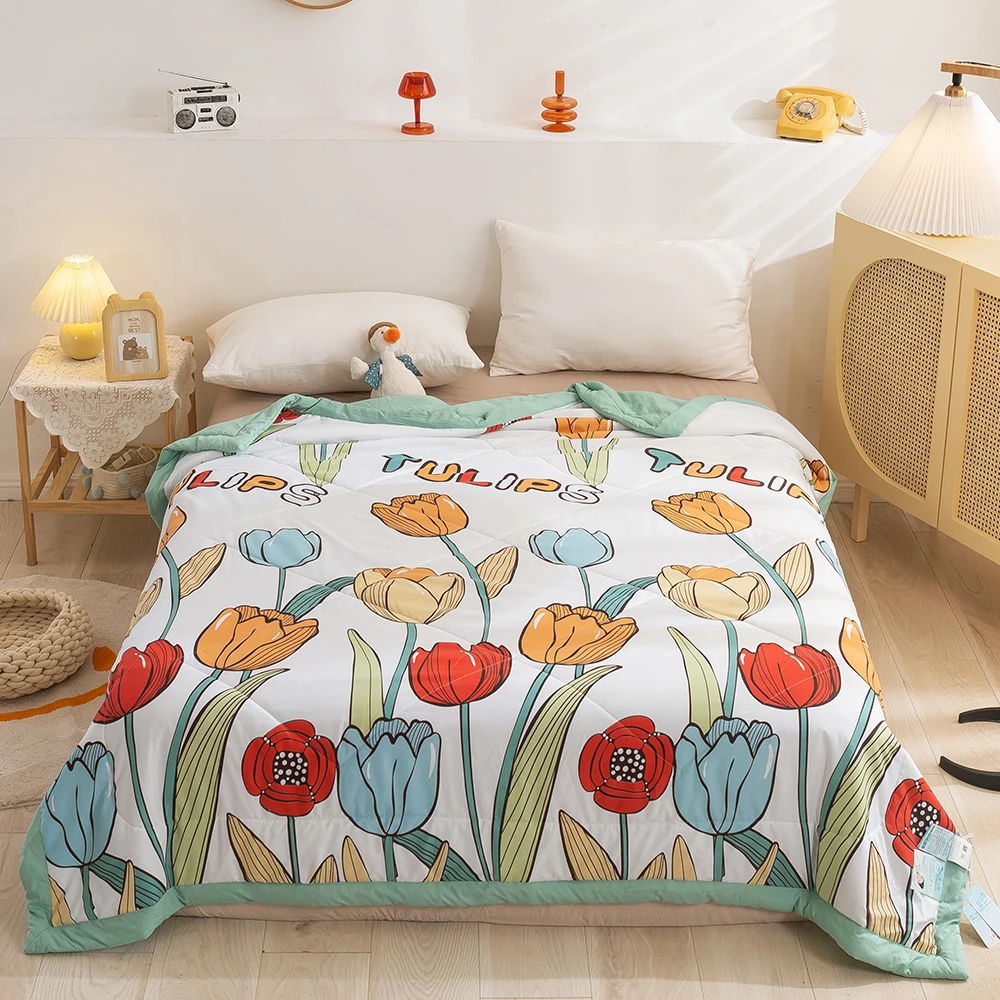 2021 New Design Summer Quilt Skin-friendly Breathable Air-conditioning Quilt Soft Thin Blanket For Bed Sofa For Children Adults
2021 New Design Summer Quilt Skin-friendly Breathable Air-conditioning Quilt Soft Thin Blanket For Bed Sofa For Children Adults