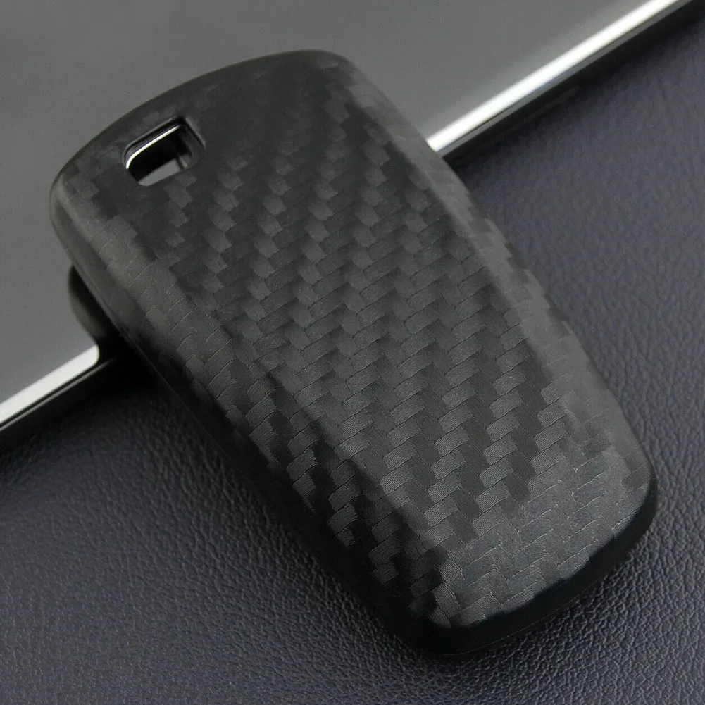 Silica Gel Key Case W/ Key Chain Wear-Resisting Carbon Fiber Look Durable New
Silica Gel Key Case W/ Key Chain Wear-Resisting Carbon Fiber Look Durable New