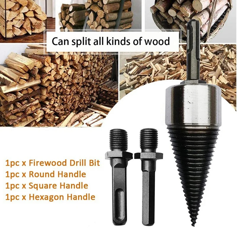 Wood Splitter Drill Bits, Removable Firewood Log Splitter Drill Bit Wood Cone Driver for Electric Hammer Drill Bit
Wood Splitter Drill Bits, Removable Firewood Log Splitter Drill Bit Wood Cone Driver for Electric Hammer Drill Bit