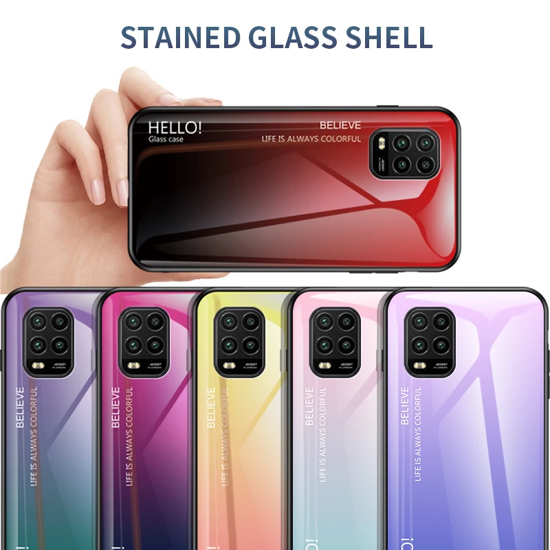 Модный витражный чехол для телефона Xiaomi Mi 10 Pro Lite Жесткий Чехол Note10 анти осенний