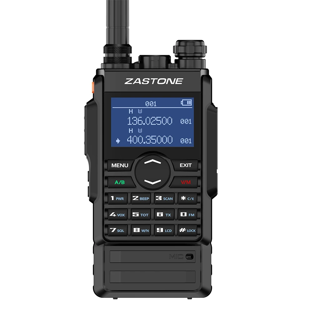 Zastone M7 dual band 5W walkie talkie 136-174 400-480mhz 250 channels 2600mah battery hf transceiver ham radio
Zastone M7 dual band 5W walkie talkie 136-174 400-480mhz 250 channels 2600mah battery hf transceiver ham radio