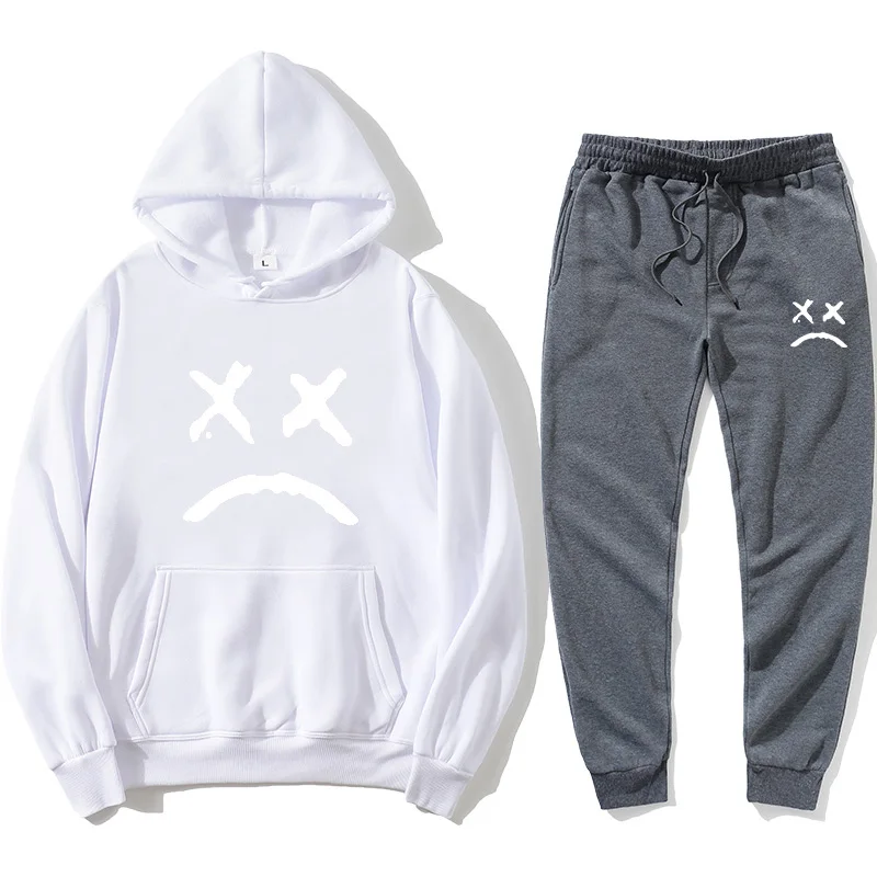 2020 new crying face hot print Hoodie + sports pants autumn men's street casual fashion Hoodie track and field jogging Sweatshir
2020 new crying face hot print Hoodie + sports pants autumn men's street casual fashion Hoodie track and field jogging Sweatshir