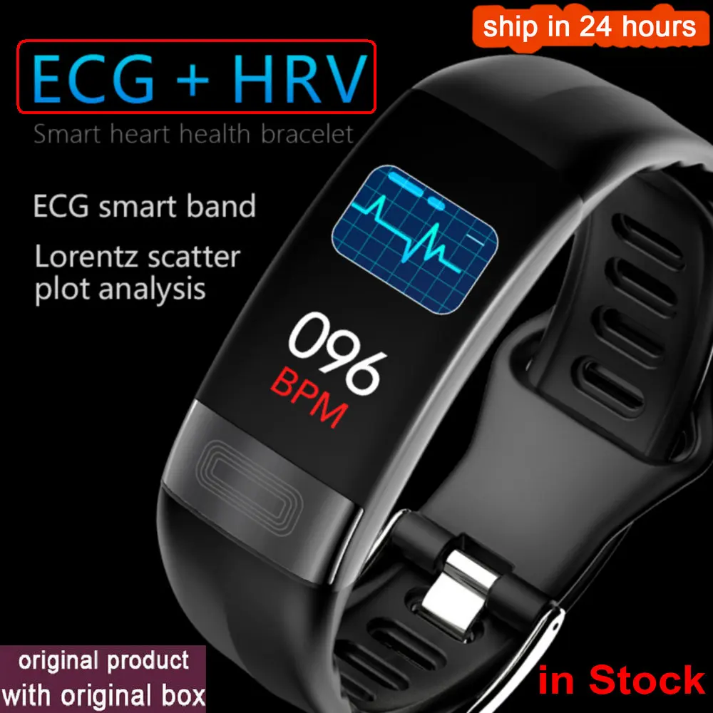 Новый Smartband P11 ЭКГ Смарт часы монитор сердечного ритма PPG умный Браслет приборы